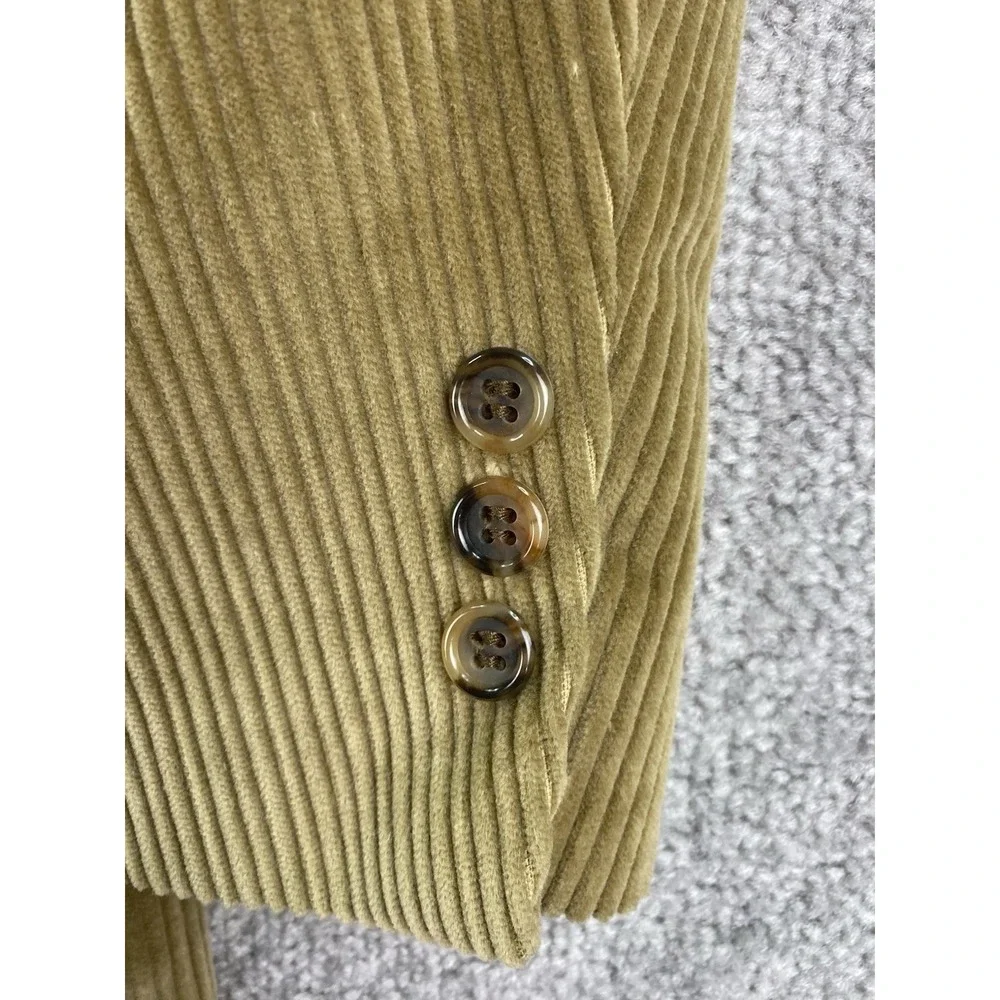 Vintage Stafford Sport Coat 46 XL Beige Cotton Corduroy Designer Premium USA